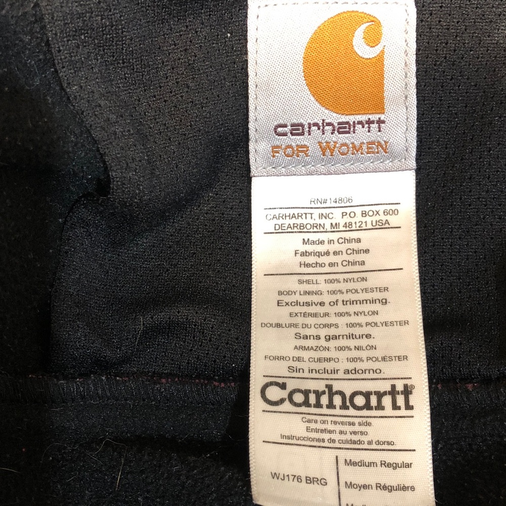 Carhartt Men's Deep Red Performance Jacket, Size M - Picture 8 of 11